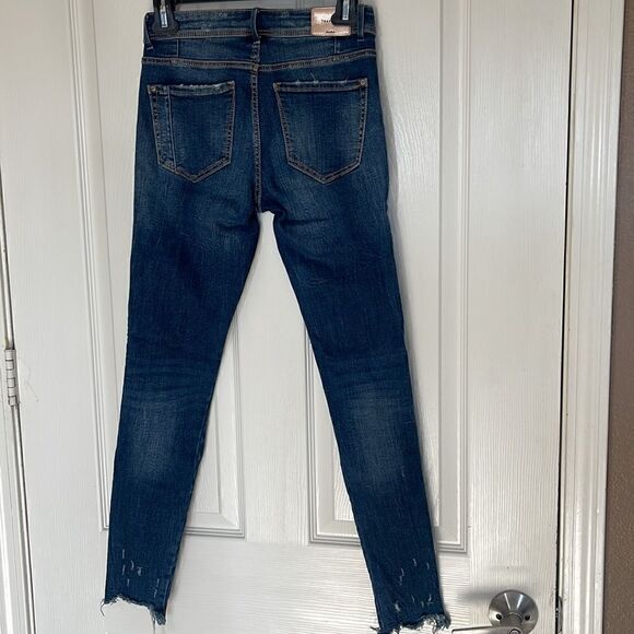 ZARA Trafaluc denimwear distressed jeans size 2 - Picture 4 of 6